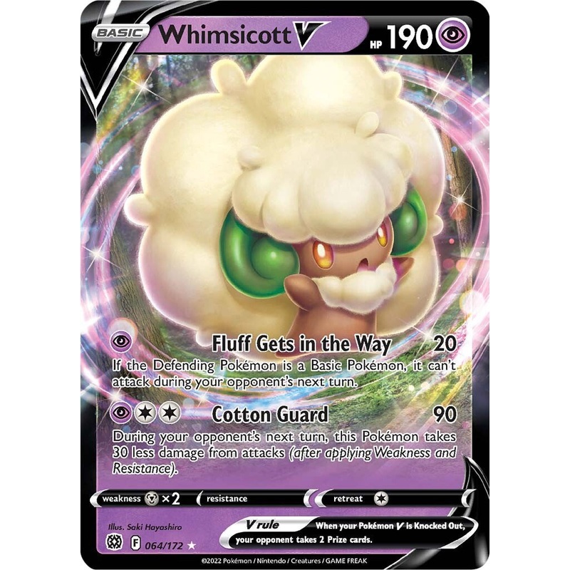 Whimsicott V [SWSH09 - 064/172] Near Mint English Holofoil
