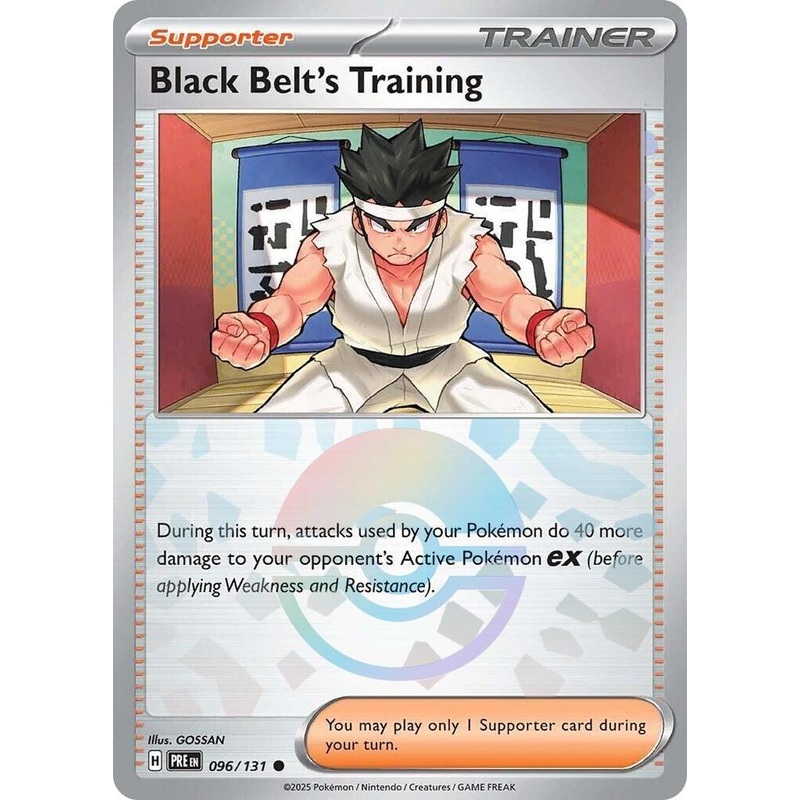 Black Belt's Training (096/131) (Poke Ball Pattern) [Scarlet & Violet: Prismatic Evolutions]