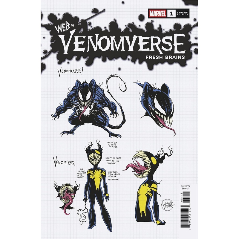 Web Of Venomverse Fresh Brains #1 - 1 in 10 Luciano Vecchio Design Variant (NM)