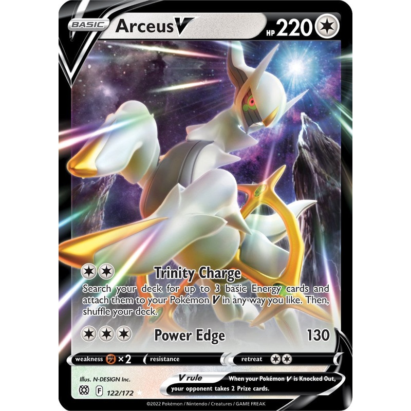 Arceus V [SWSH09 - 122/172] Near Mint English Holofoil