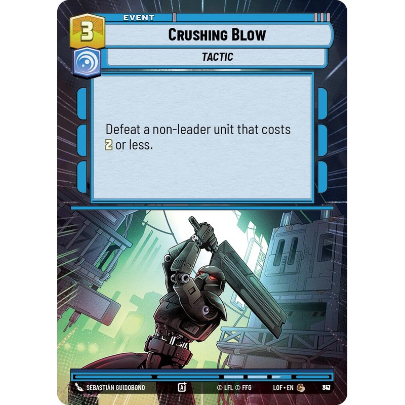 Crushing Blow (817) (Hyperspace Foil) (817) [Legends of the Force]