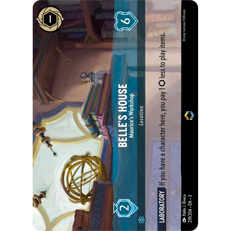 Belle's House - Maurice's Workshop (Alternate Art) (219/204) [Into the Inklands]