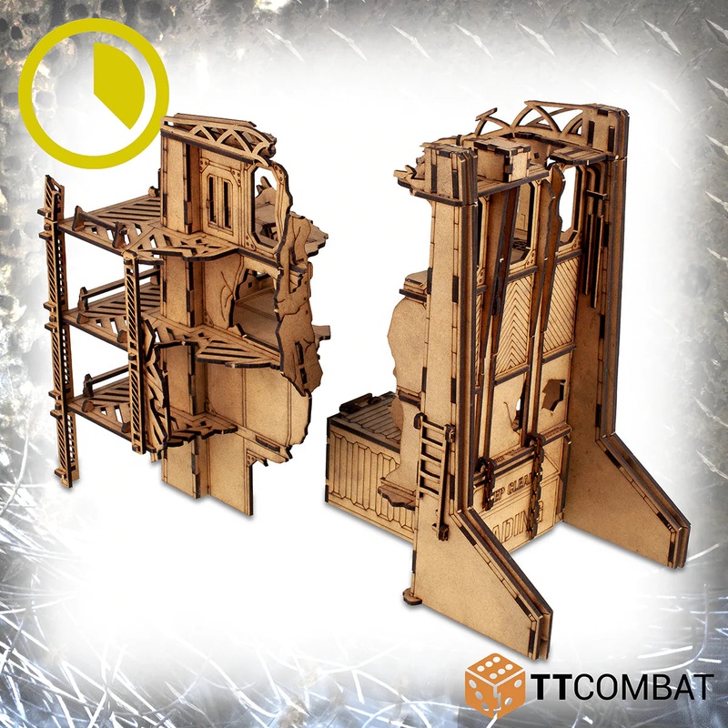 TTCombat Tabletop Scenics - Sci-fi Gothic Ruined Oversight Office