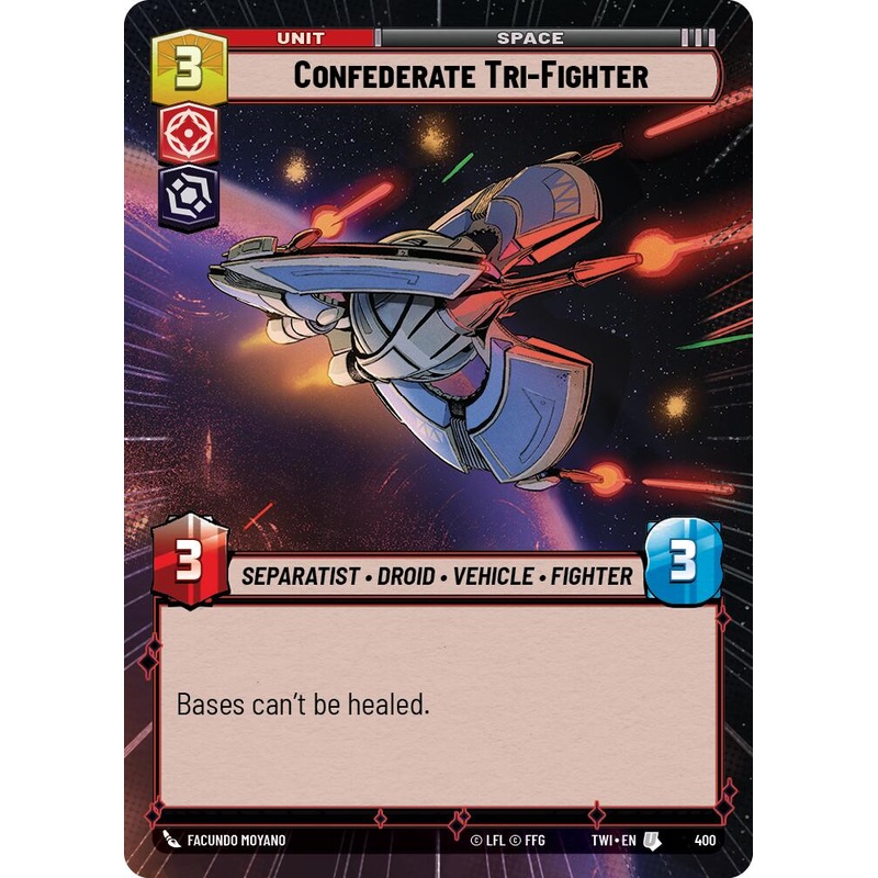 Confederate Tri-Fighter (400) (Hyperspace) (400) [Twilight of the Republic]