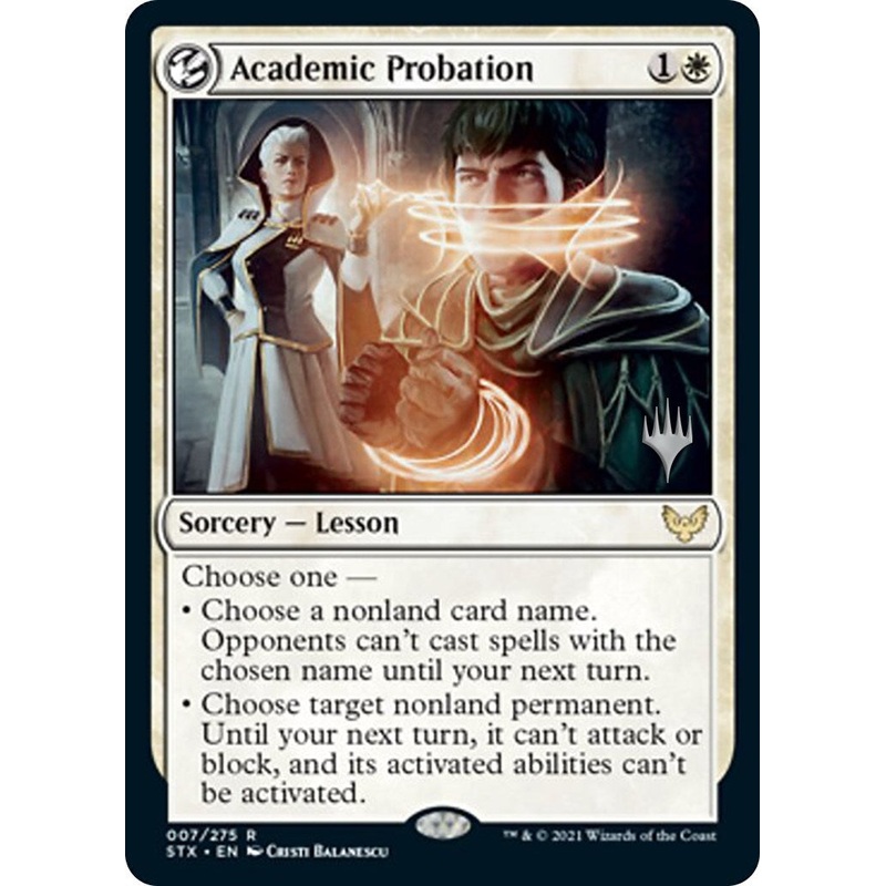 Academic Probation [PPSTX - 7] Lightly Played English Normal