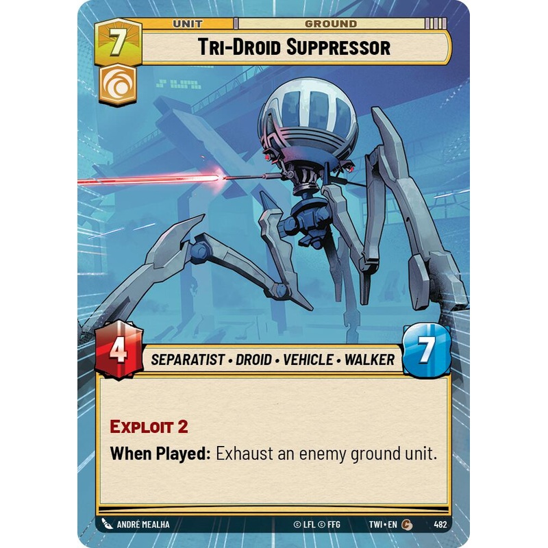 Tri-Droid Suppressor (482) (Hyperspace) (482) [Twilight of the Republic]