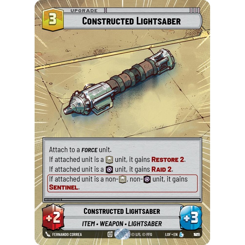 Constructed Lightsaber (1001) (Hyperspace Foil) (1001) [Legends of the Force]