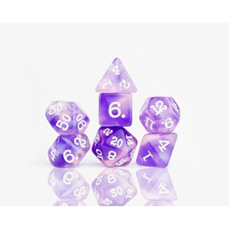 Sirius Dice RPG Dice Set (7): Purple Glaze