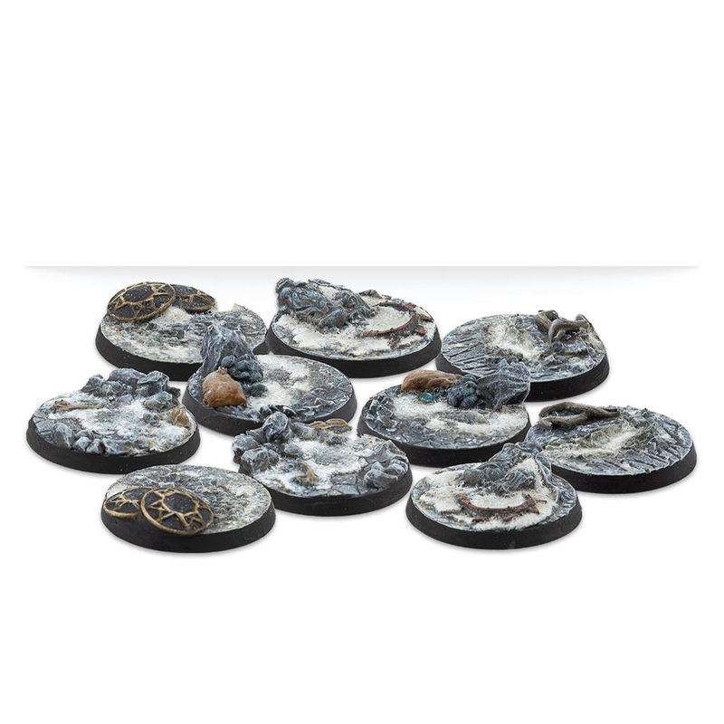 Warcrow 30mm Northern Tribes Scenery Bases Alpha Series