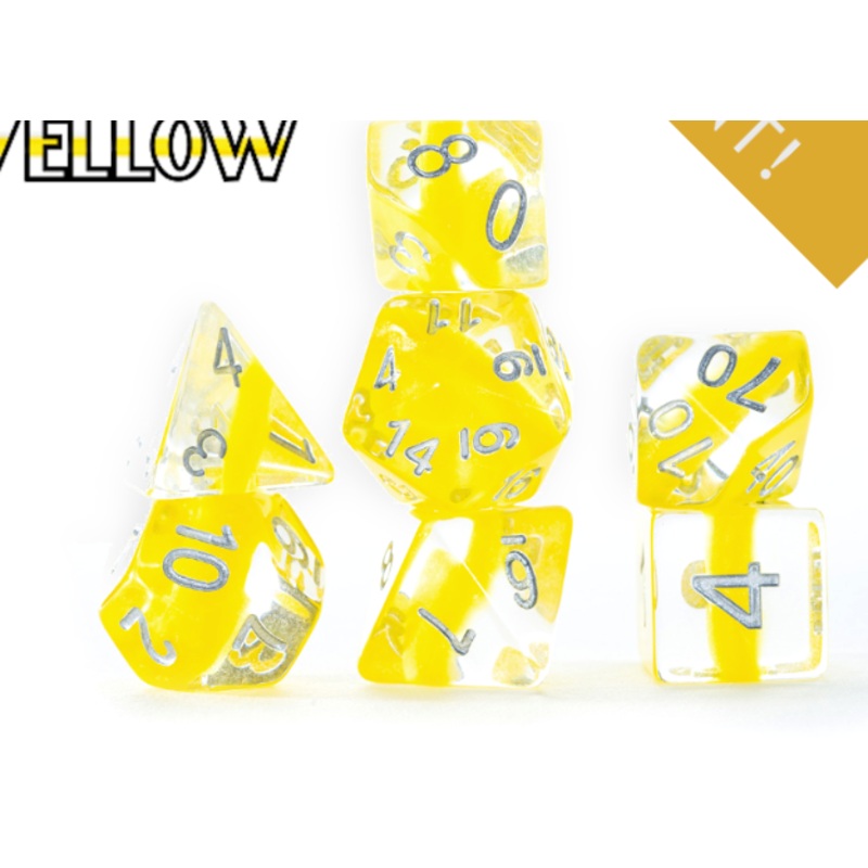 Gate Keeper Dice: Yellow Neutron Dice 7 Die Set