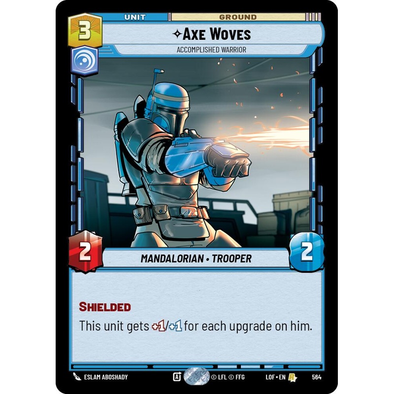 Axe Woves - Accomplished Warrior (564) (Foil) (564) [Legends of the Force]