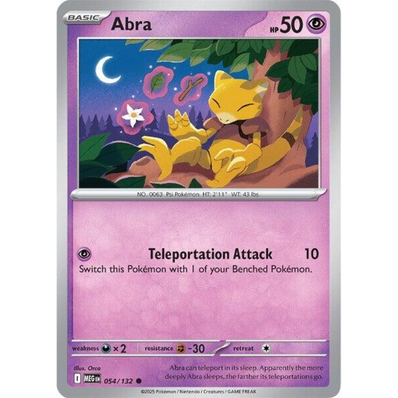Abra (054/132) [Mega Evolutions: Base Set]