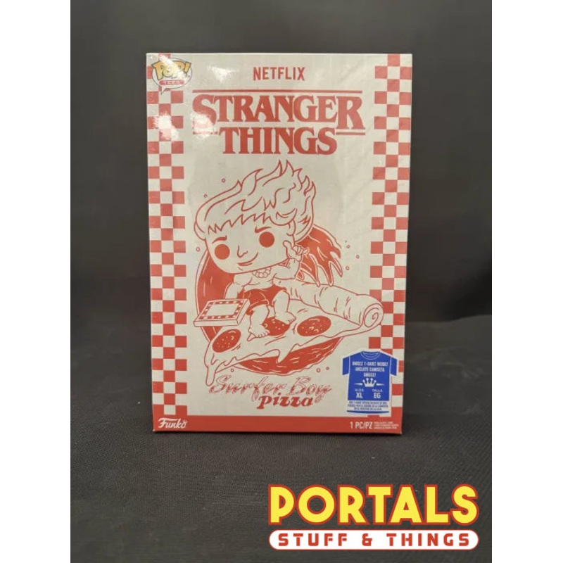 Stranger Things: Funko Pop T-shirt Surfer Boy Pizza Edition XL