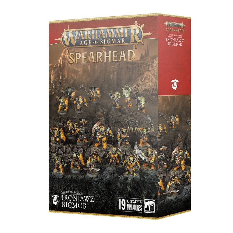 Age of Sigmar - Spearhead:  Orruk Warclans Ironjawz Bigmob