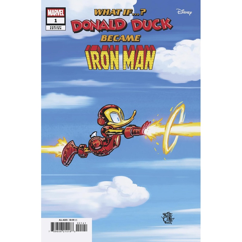 Marvel & Disney: What If...? Donald Duck Became Iron Man #1 Skottie Young Variant