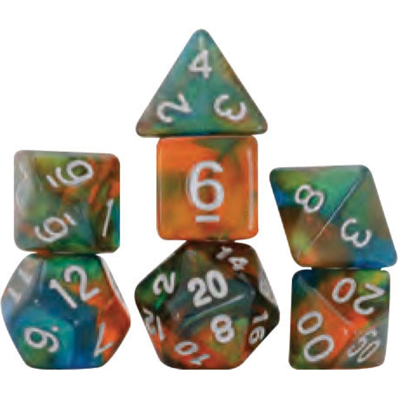 Sirius Dice RPG Dice Set (7): Persimmon Punch
