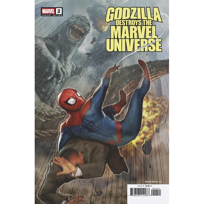 Godzilla Destroys The Marvel Universe #2 Stonehouse Variant
