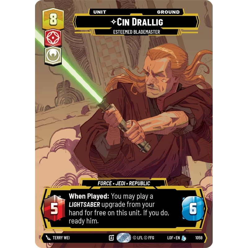 Cin Drallig - Esteemed Blademaster (1059) (Prestige) (1059) [Legends of the Force]