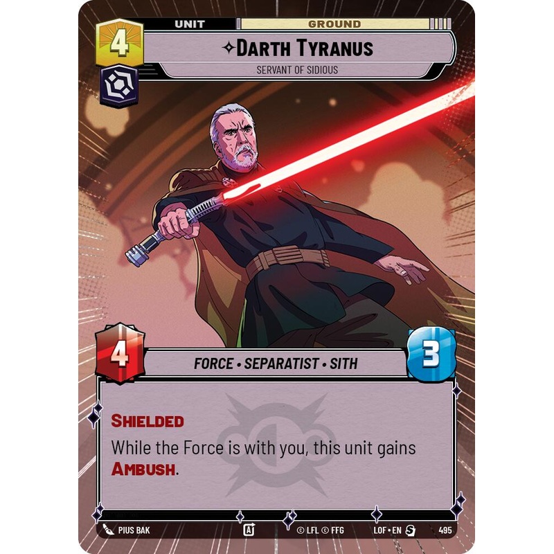 Darth Tyranus - Servant of Sidious (495) (Hyperspace) (495) [Legends of the Force]