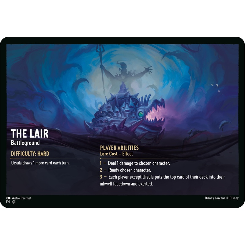 The Lair // Infinite Wrath - Battleground (Oversized) [Illumineer's Quest: Deep Trouble]