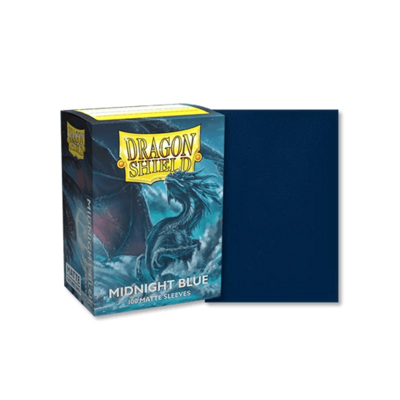 Dragon Shields: (100) Matte Midnight Blue