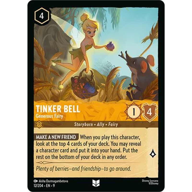 Tinker Bell - Generous Fairy [9 - 12/204] Near Mint English Normal