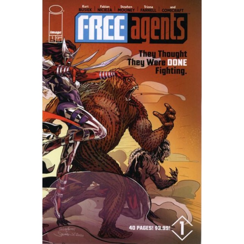 Free Agents #1 Cover A Stephen Mooney Wraparound