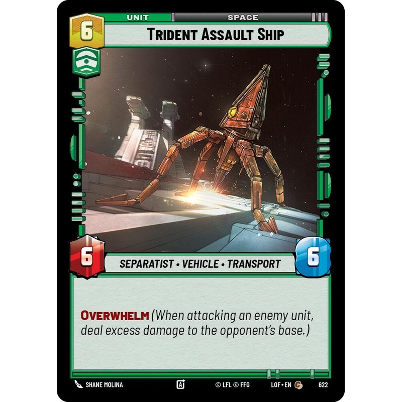 Trident Assault Ship (622) (Foil) (622) [Legends of the Force]
