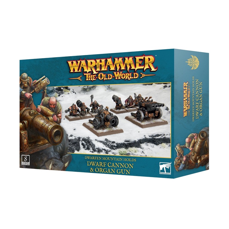 Warhammer The Old World Dwarfen Mountain Holds Dwarf Cannon & Organ Gun