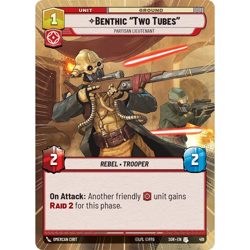 Benthic "Two Tubes" - Partisan Lieutenant (Hyperspace) (419) [Spark of Rebellion]