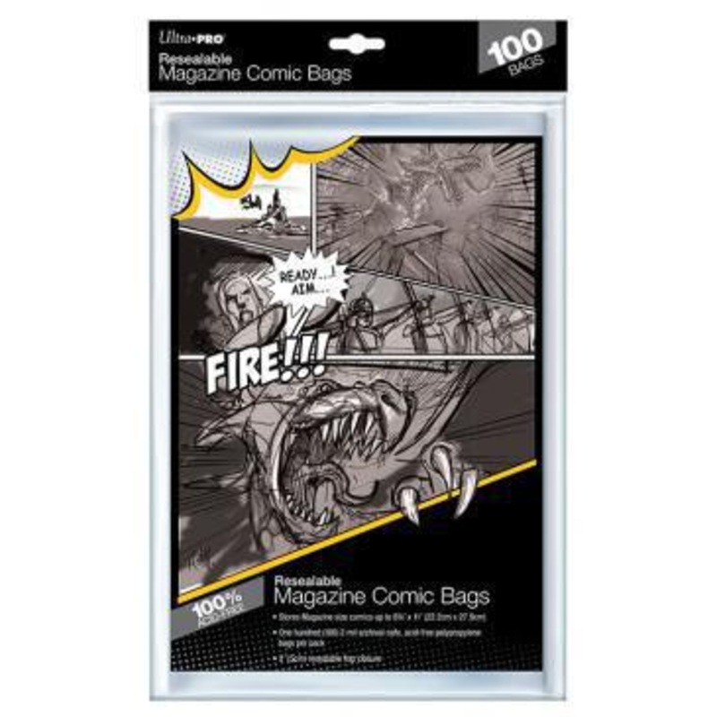 Magazine Size 8-3/4" X 11" Resealable Bags