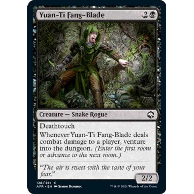 Yuan-Ti Fang-Blade [AFR - 128] Lightly Played English Normal
