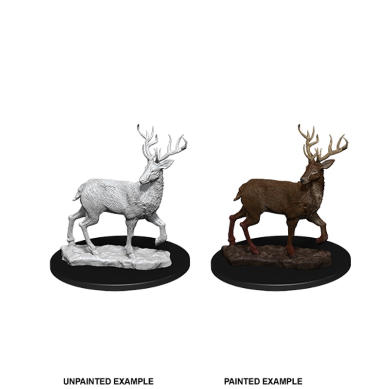 WizKids Deep Cuts Unpainted Miniatures: W7 Stag