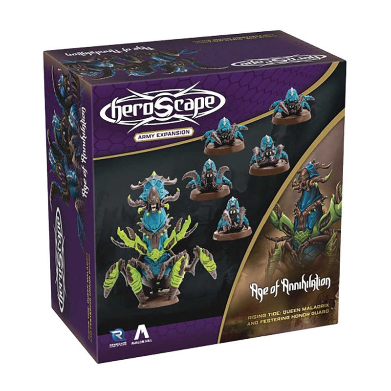 Heroscape: Rising Tide - Queen Maladrix & Honor Guard Army Expansion