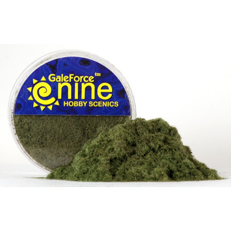 Miniatures Tools: Hobby Round Dark Green Static Grass