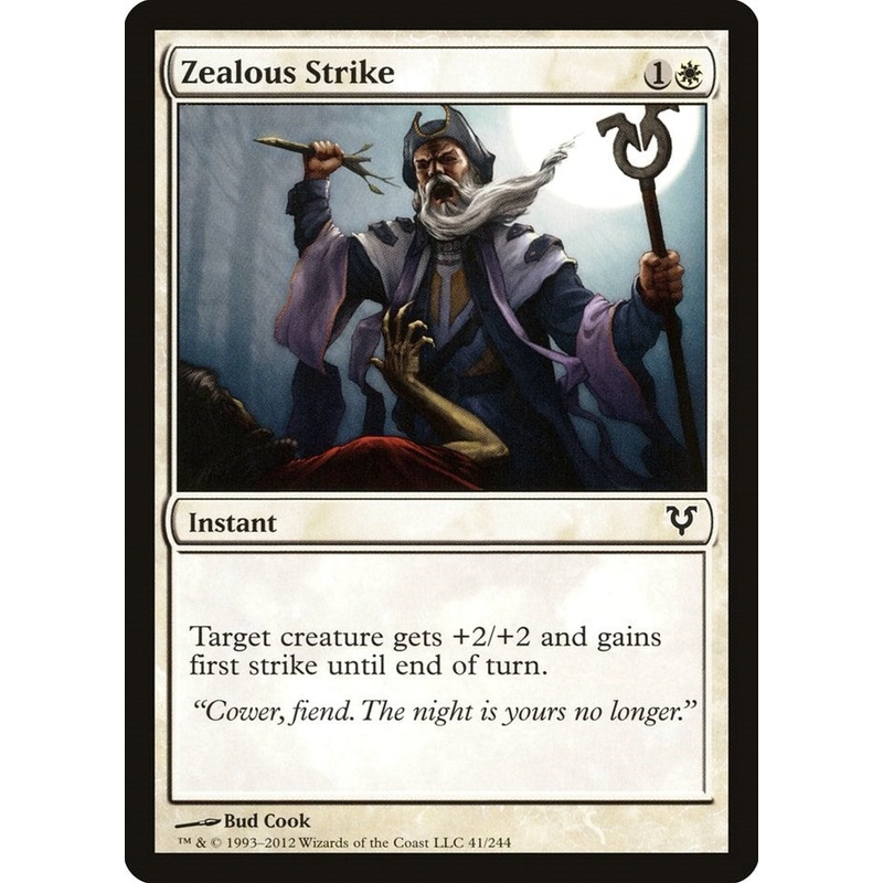 Zealous Strike [AVR - 41] Moderately Played English Normal
