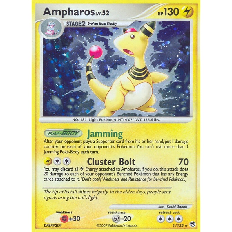 Ampharos [SW - 1/132] Moderately Played English Holofoil