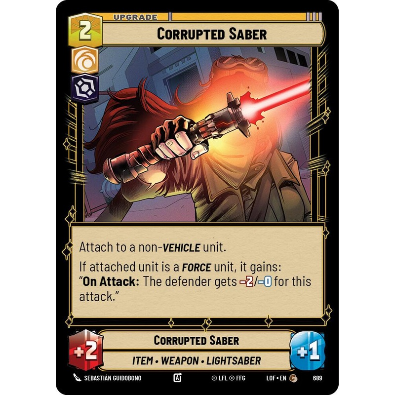 Corrupted Saber (689) (Foil) (689) [Legends of the Force]