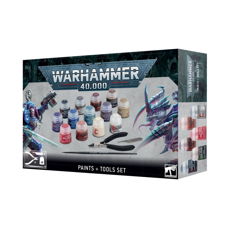 Warhammer 40K: Paints + Tools Set